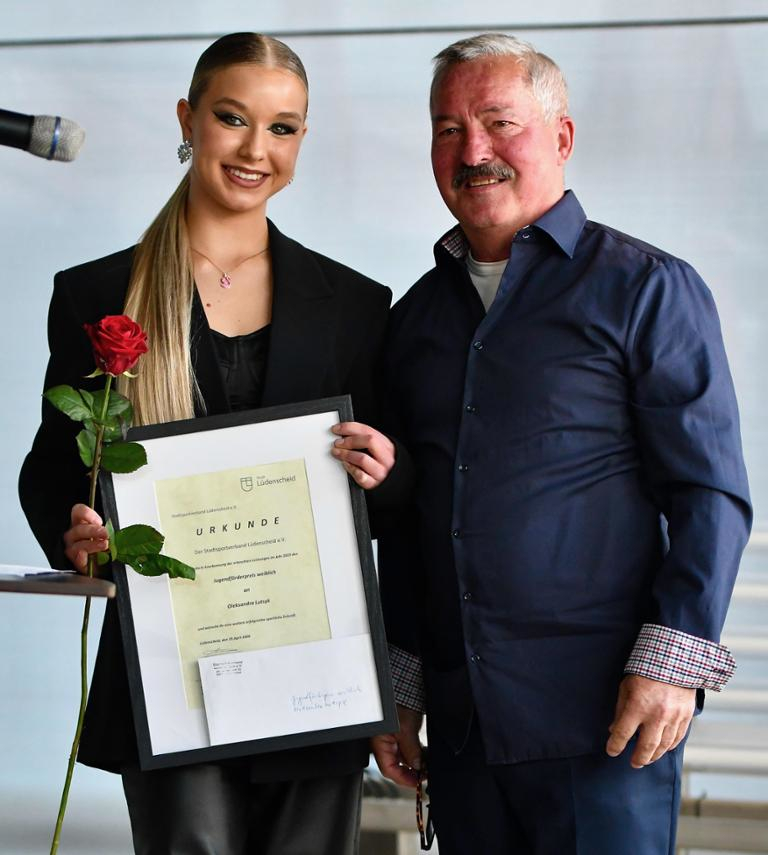 Oleksandra Lutsyk erhält Jugendförderpreis